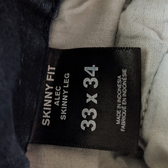 Express dark skinny fit jeans 33W x 34L - Picture 5 of 5